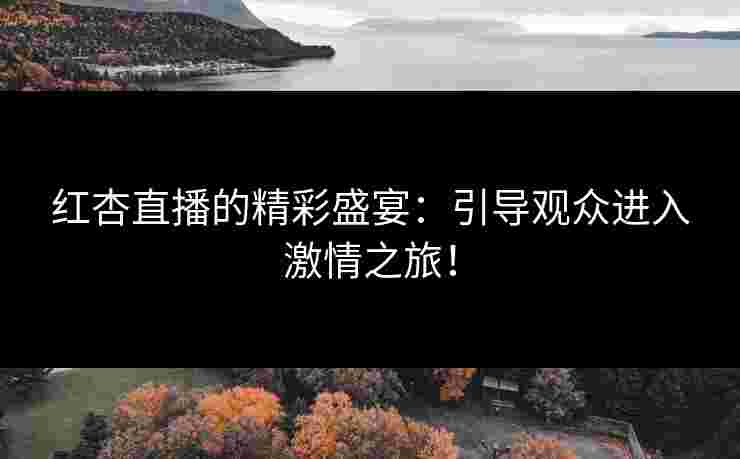 红杏直播的精彩盛宴：引导观众进入激情之旅！